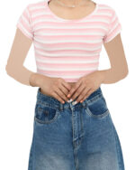 تیشرت کراپ راه راه فانریپ - Image 6