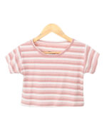 تیشرت کراپ راه راه فانریپ