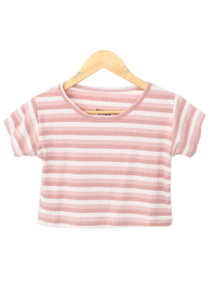 تیشرت کراپ راه راه فانریپ