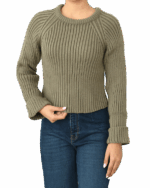 بافت کراپ آستین پاکتی - Image 3