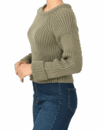 بافت کراپ آستین پاکتی - Image 5