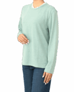 بلوز یقه چین ریز بافت - Image 2