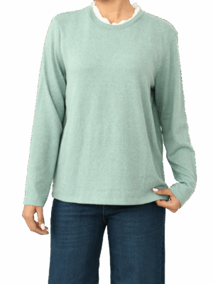 بلوز یقه چین ریز بافت