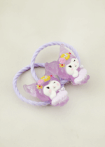 کش موی جفتی کرومی بنفش