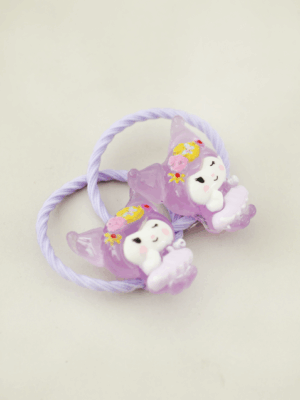 کش موی جفتی کرومی بنفش