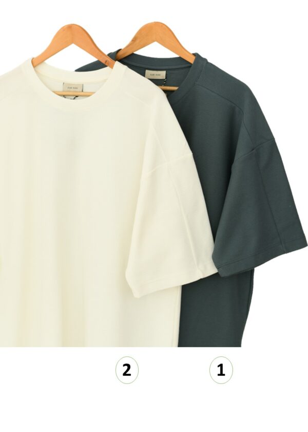 Slide1 تیشرت مردانه آستین کوتاه یقه گرد - Image 2