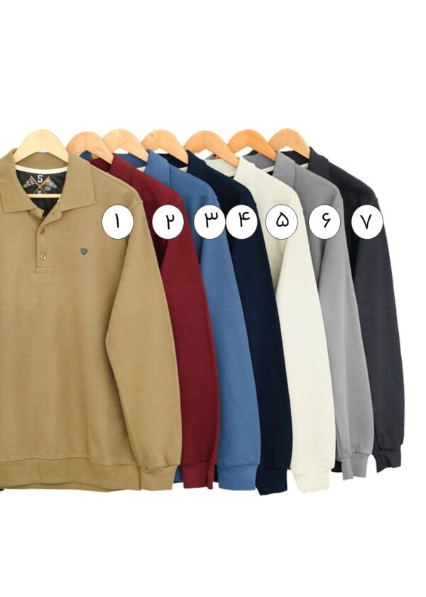 Slide1 پلیور کبریتی یقه دار مردانه - Image 2