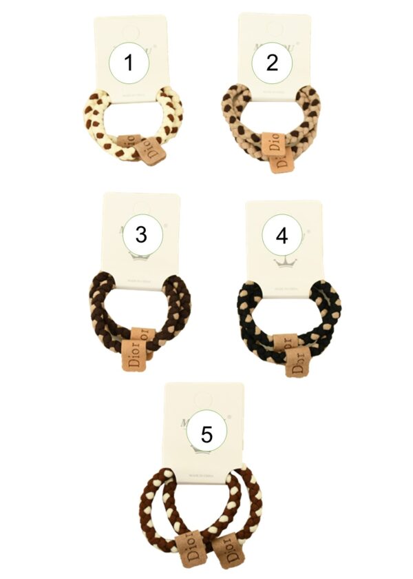 پک جفتی کش موی بافت دو رنگ دیور - Image 2