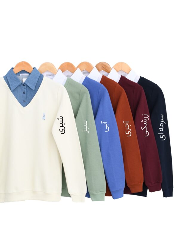 بلوز کبریتی یقه دار خرگوش - Image 2