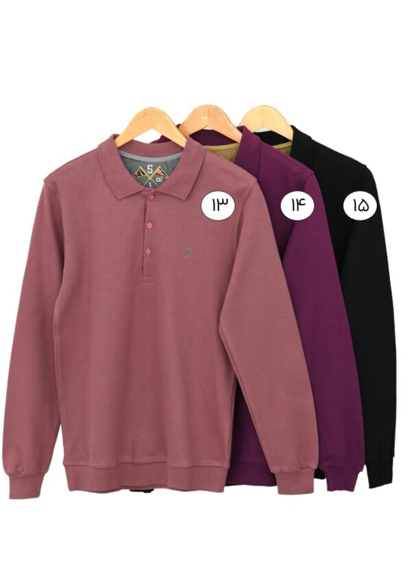 Slide1 پلیور کبریتی یقه دار مردانه - Image 5