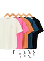 تیشرت آستین پاکتی گلدوزی - Image 2