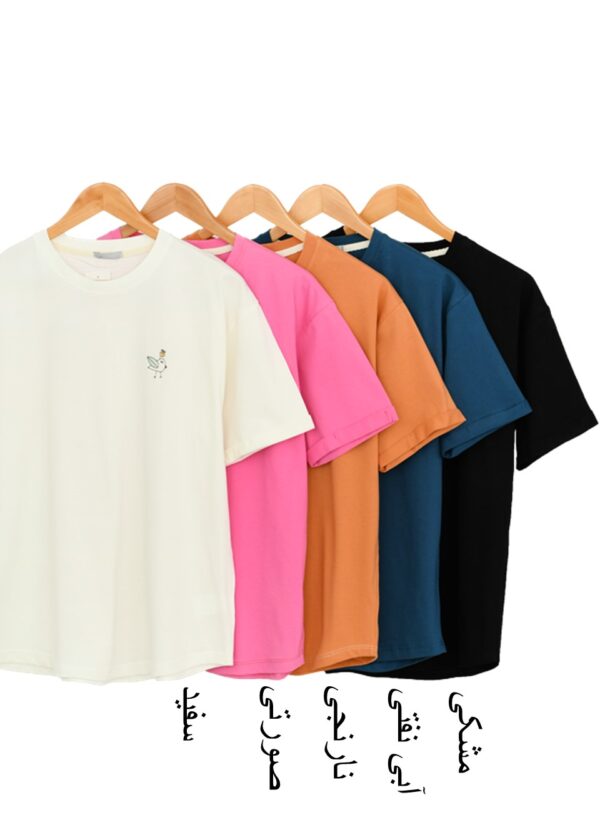 تیشرت آستین پاکتی گلدوزی - Image 2