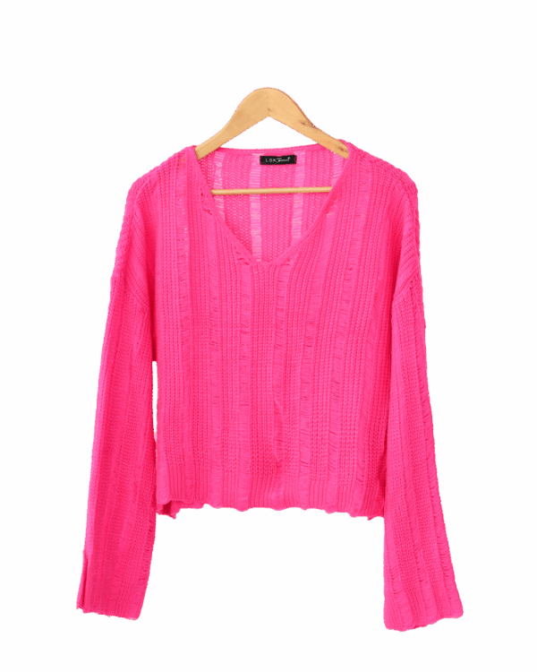 بافت-ال-اس-کی-صورتی--(7) بافت یقه هفت LSK - Image 1