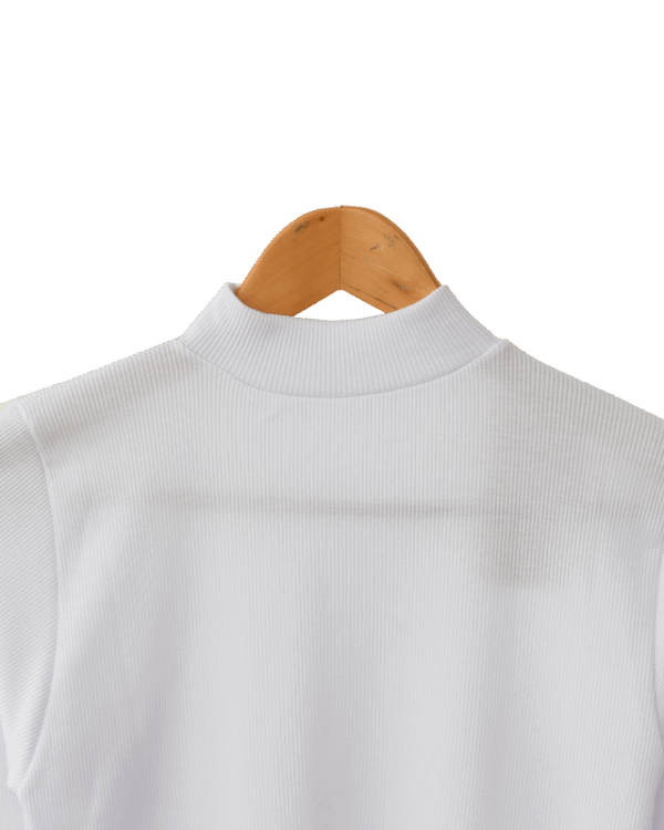 بلوز-سفید-یقه-اسکی-انگشتی--(1) بلوز آستین فینگری - Image 3