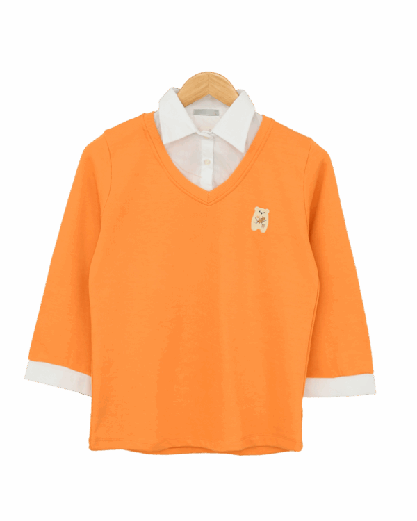 بلوز-یقه-دار-خرسی--(5) بلوز یقه دار تدی - Image 1