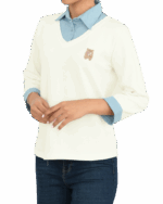 بلوز یقه دار تدی - Image 4