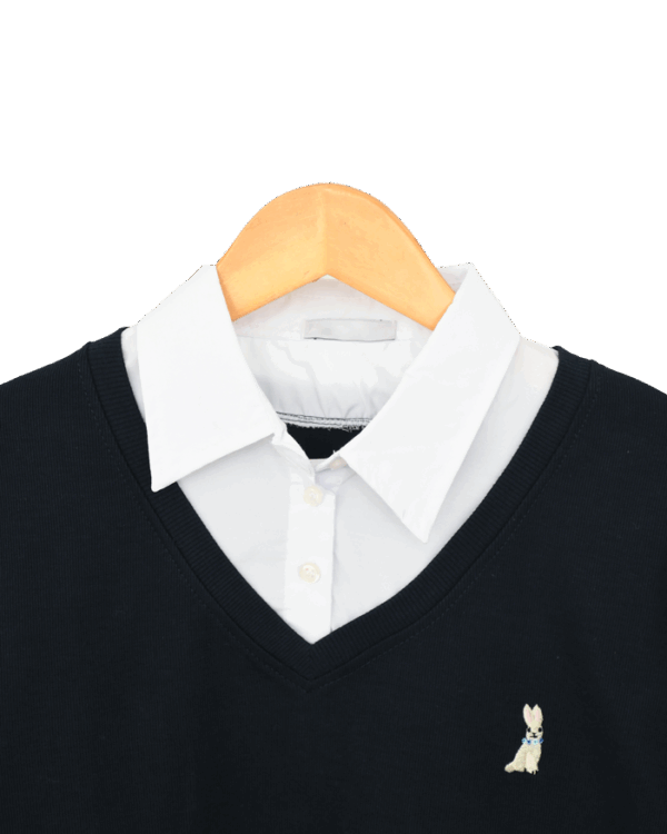 بلوز کبریتی یقه دار خرگوش - Image 4