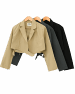 کراپ ترنچ کت زارا - Image 5