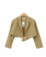 کراپ ترنچ کت زارا