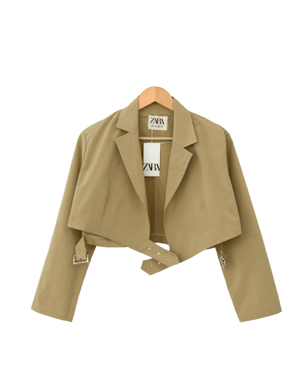 کراپ ترنچ کت زارا - Image 1