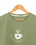 تیشرت زنانه طرح کافی - Image 4