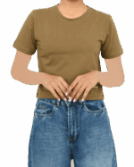 کراپ تیشرت ساده - Image 4