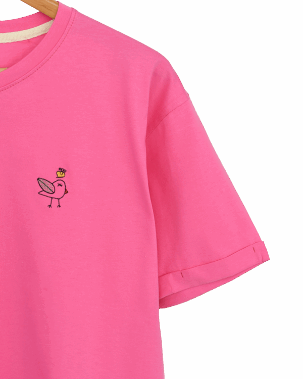 تیشرت آستین پاکتی گلدوزی - Image 6