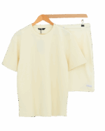 ست تیشرت و شلوارک بیسکوئیتی مردانه