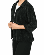 شومیز مخمل آستین سه ربع - Image 5
