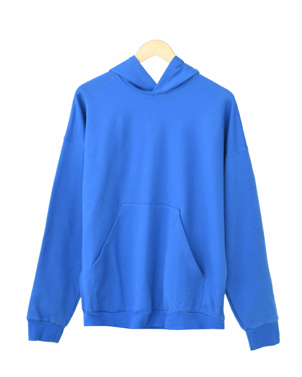 هودی-ساده-ابی--(6) هودی بیسیک ساده - Image 1