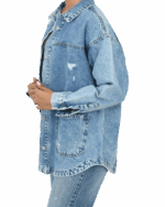 کت جین زاپدار دو جیب - Image 3