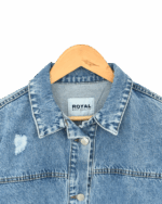 کت جین زاپدار دو جیب - Image 4