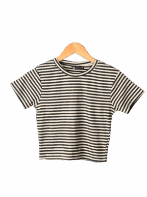 تیشرت کراپ راه راه