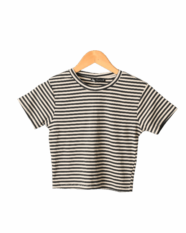 DSC_0205 تیشرت کراپ راه راه - Image 1