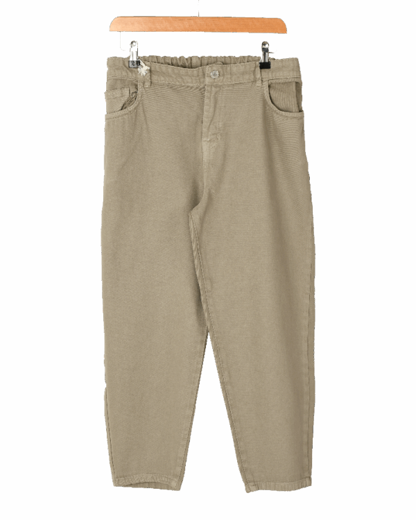 شلوار مام فیت کتان - Image 3