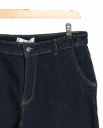 شلوار مام فیت سرمه ای - Image 2