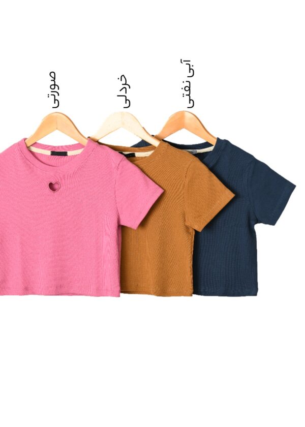 تیشرت کراپ قلب - Image 2