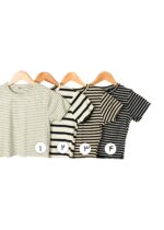 تیشرت کراپ راه راه - Image 2