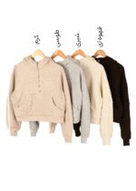 هودی نیم زیپ کراپ - Image 2