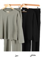 ست بلوز شلوار بیسکوئیتی بیسیک - Image 2