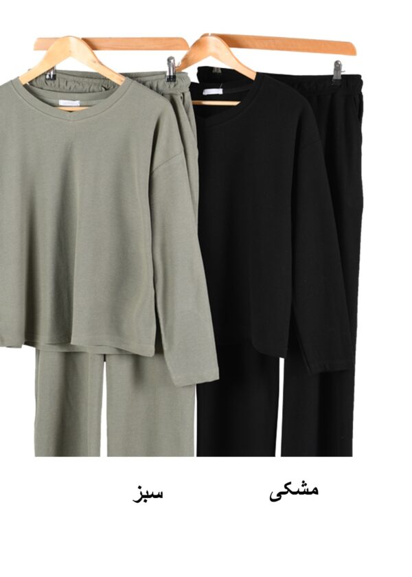 ست بلوز شلوار بیسکوئیتی بیسیک - Image 2