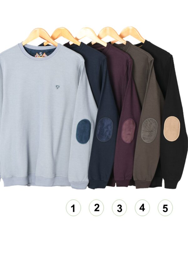 Slide1 پلیور کبریتی مردانه یقه گرد - Image 2