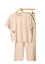 ست تیشرت و شلوار راحتی رنگی - Image 4