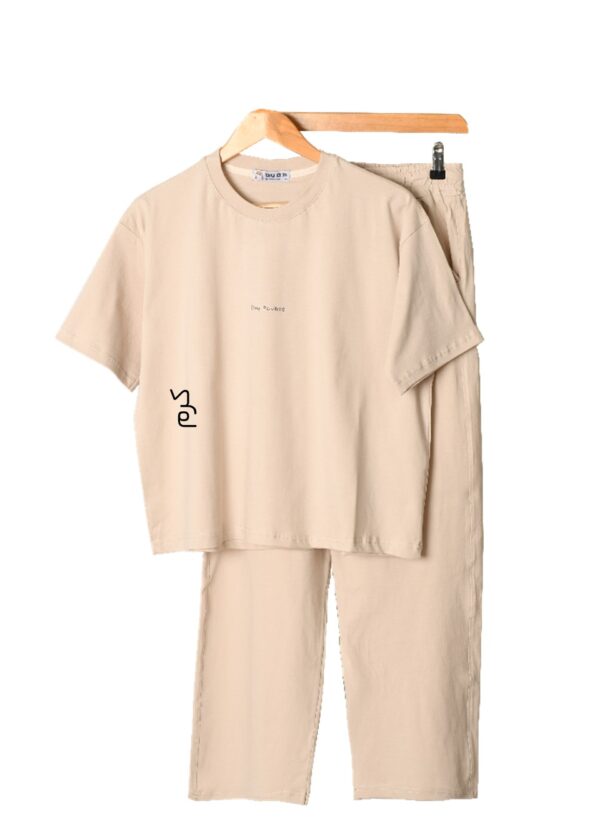 ست تیشرت و شلوار راحتی رنگی - Image 4