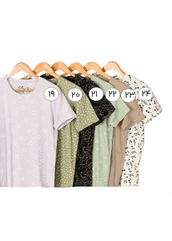 تیشرت کبریتی طرح دار اچ اند ام - Image 5