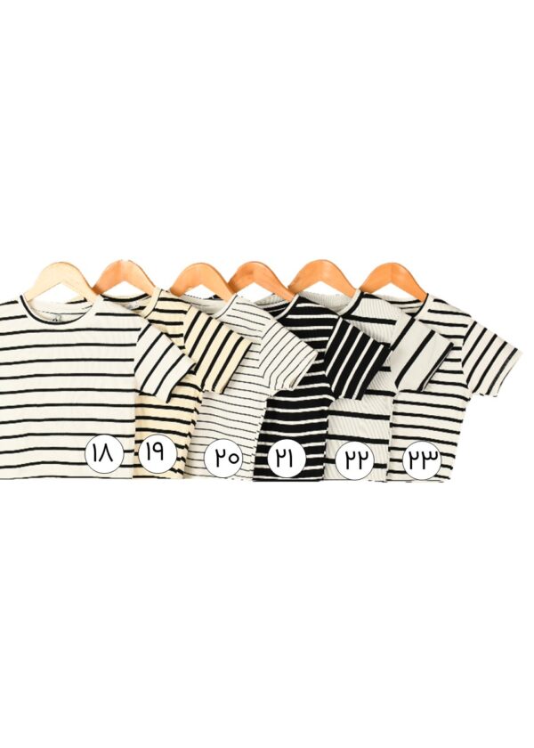 تیشرت کراپ راه راه - Image 5