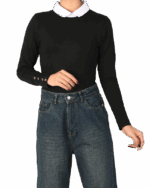 بادی یقه دار سرآستین دکمه - Image 7