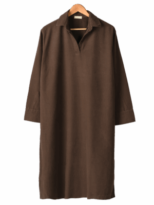 پیراهن کتان آستین بلند