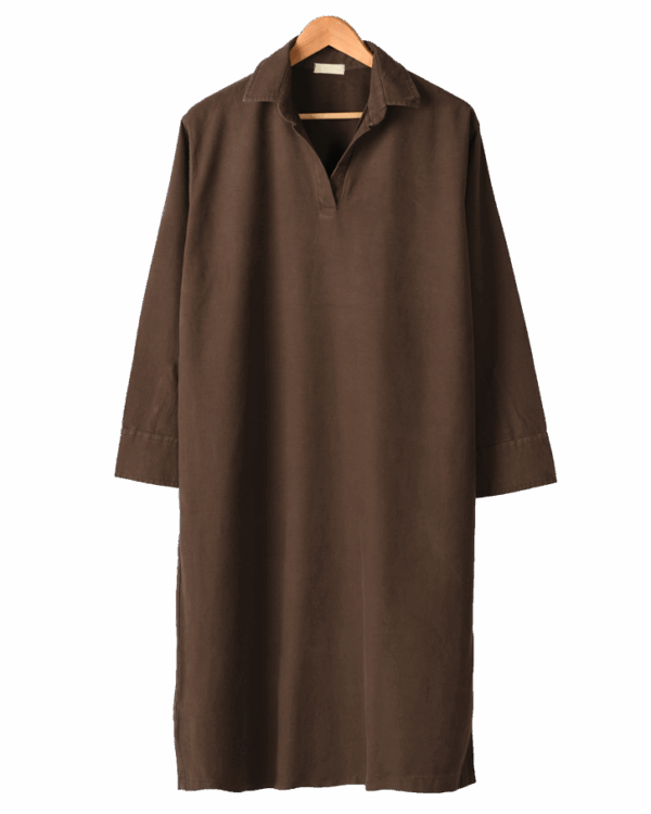 تونیک--(6) پیراهن کتان آستین بلند - Image 1