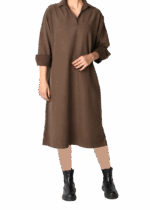 پیراهن کتان آستین بلند - Image 4